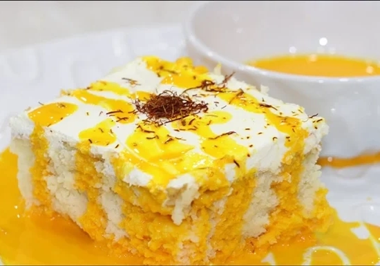 كيك الزعفران