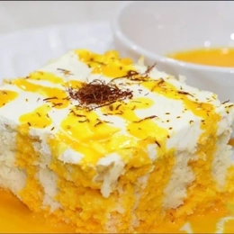 كيك الزعفران